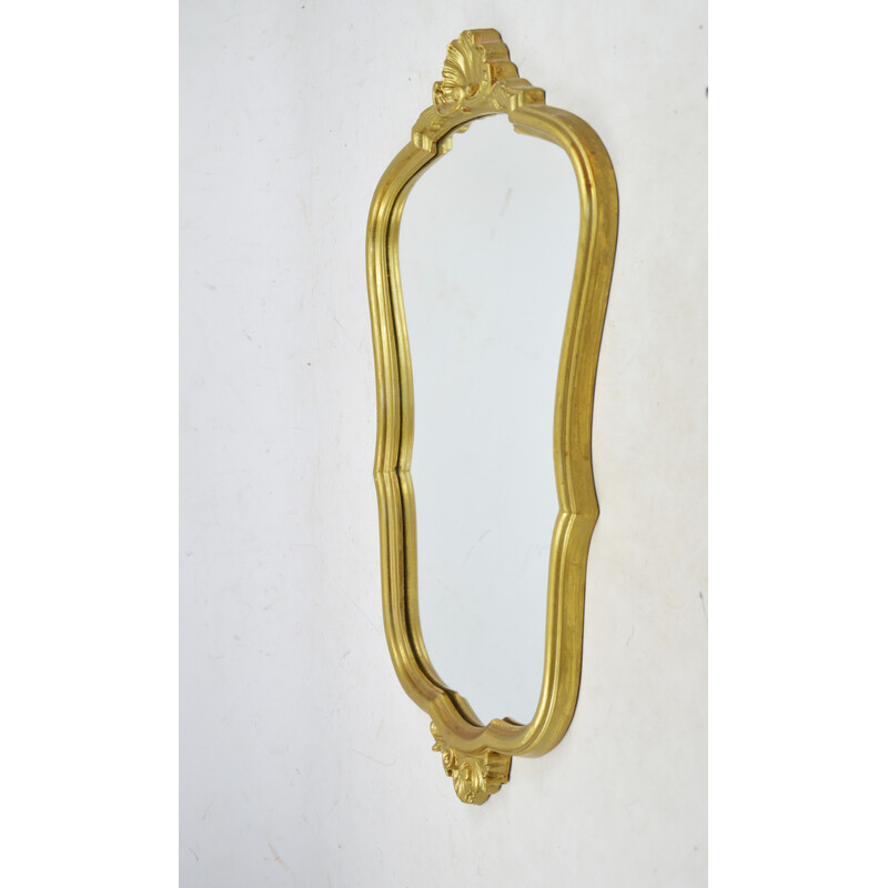 Miroir vintage cadre en bois, 1970