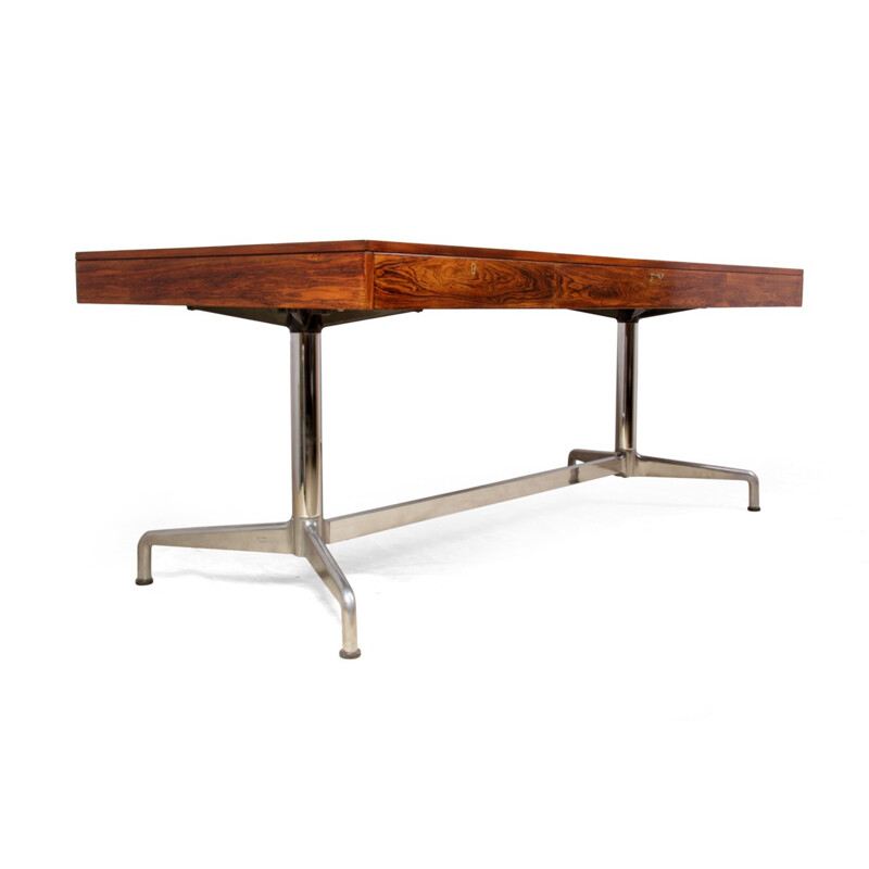 Mid-century rosewood desk by Giancarlo Piretti - 1960s