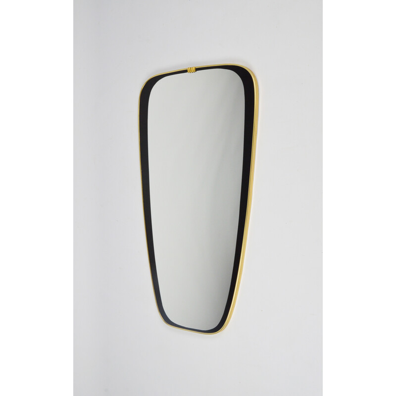 Vintage gold frame mirror, 1970