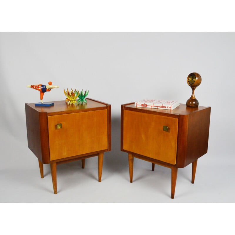 Pair of vintage bedside tables, 1970
