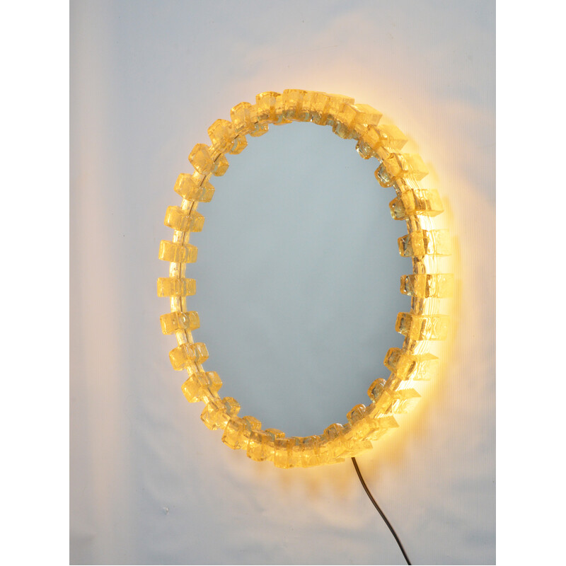 Vintage lighted mirror by Egon Hillebrand, 1970