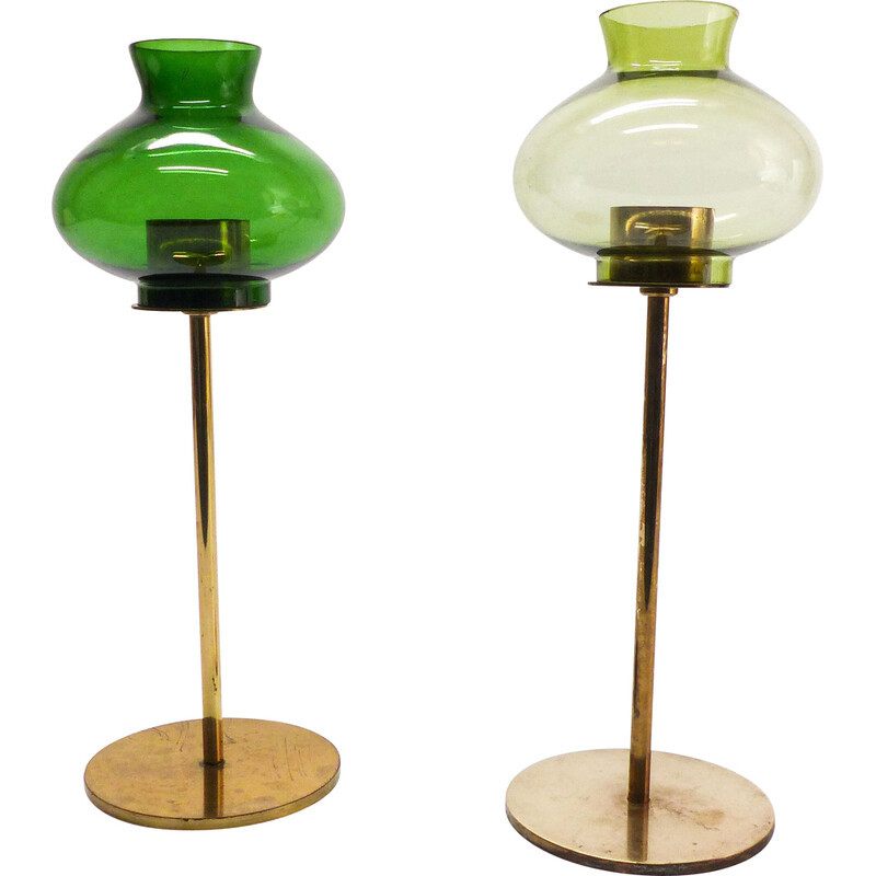 Ein Paar Vintage-Kerzenhalter Modell L24 von Hans-Agne Jakobsson für Markaryd, 1960