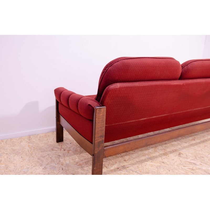 Vintage 3-Sitzer Sofa aus Buchenholz, 1970