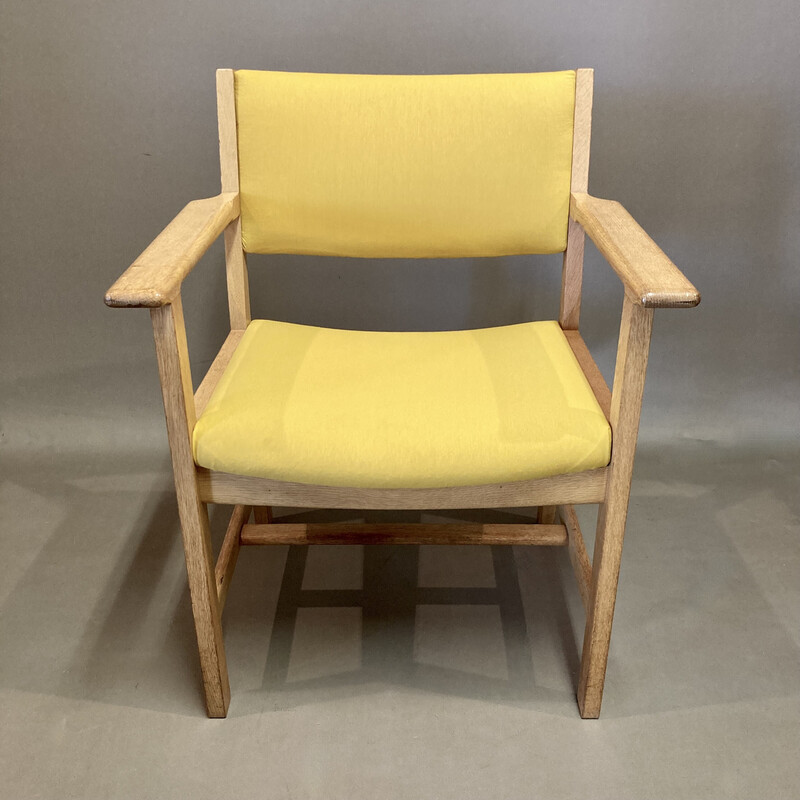 Vintage solid oak armchairs by Hans Wegner for Getama, 1960
