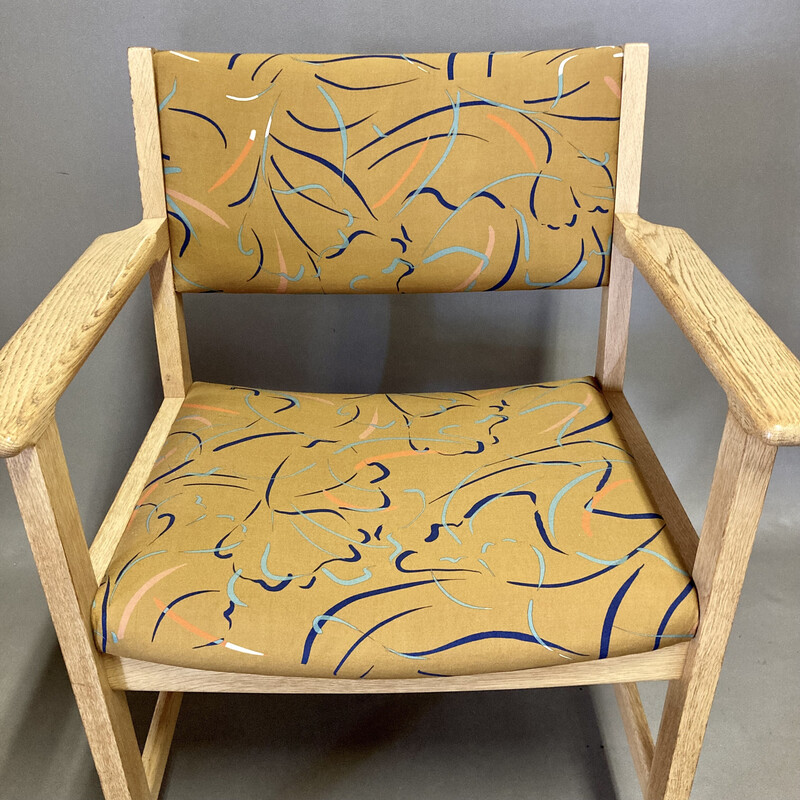 Set of 4 vintage solid oak armchairs by Hans Wegner for Getama, 1960