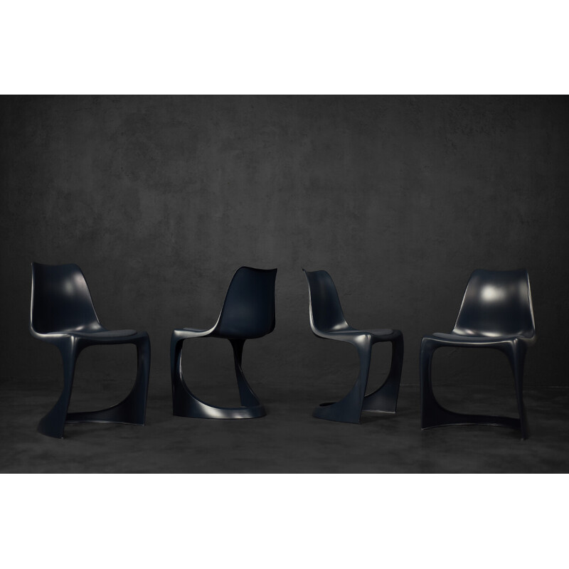 Lot de 4 chaises vintage modèle 290 en polyamide renforcé de fibre de verre par Steen Østergaard pour Nielaus, 2010