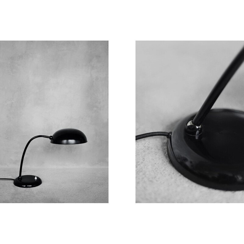 Lampe de bureau vintage Bauhaus en métal noir pour Gebrüder Cosack, Allemagne 1940