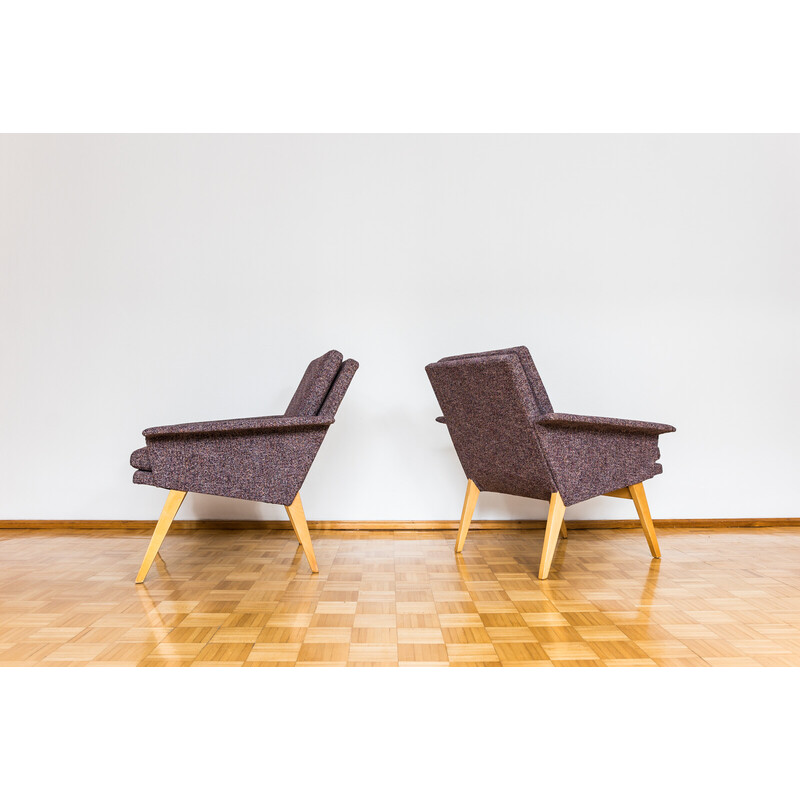 Paar vintage fauteuils, Tsjecho-Slowakije 1960