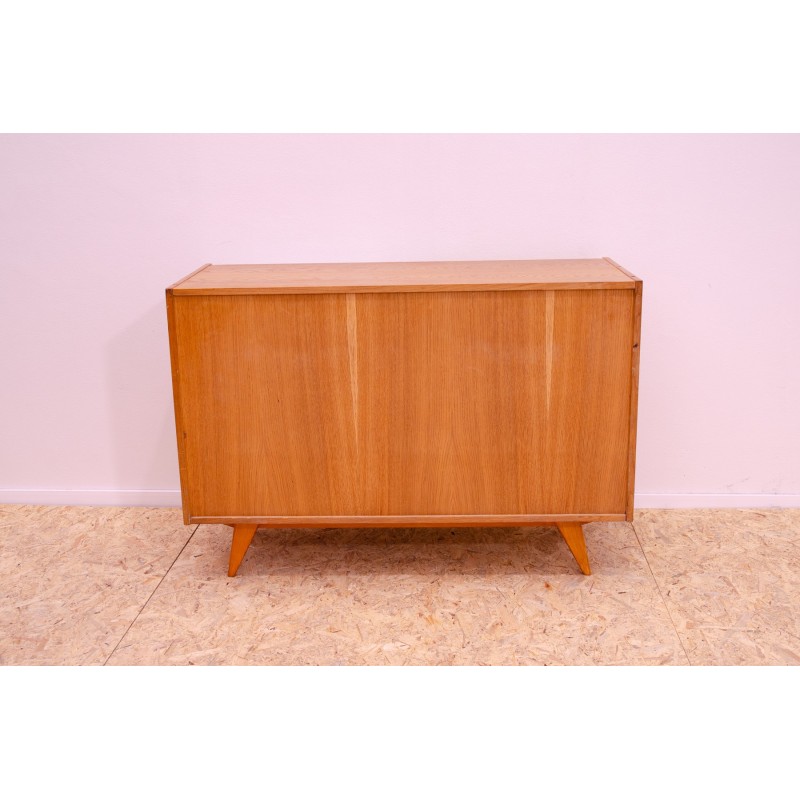 Vintage sideboard model U-452 in beech wood and plywood by Jiří Jiroutek, Czechoslovakia 1960