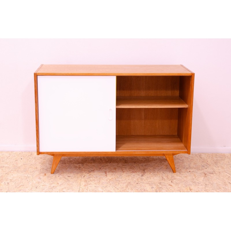 Vintage sideboard model U-452 in beech wood and plywood by Jiří Jiroutek, Czechoslovakia 1960