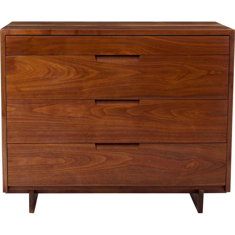 Vintage American black walnut chest of drawers by George Nakashima, 1955