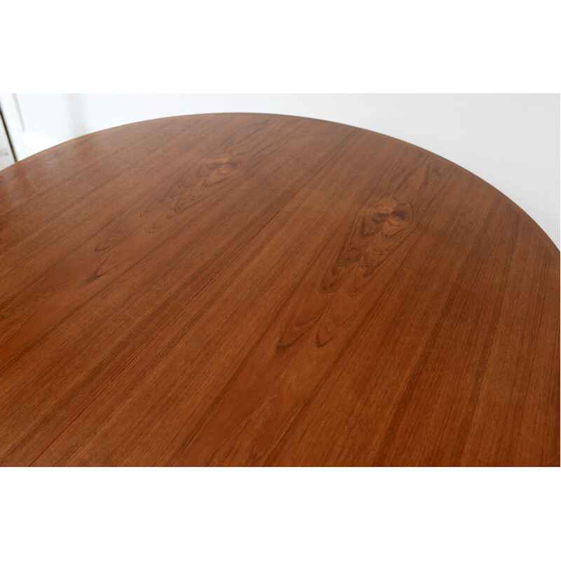 Vintage teak table with 2 extensions by Hovmand Olsen for Mse Mobler, 1960