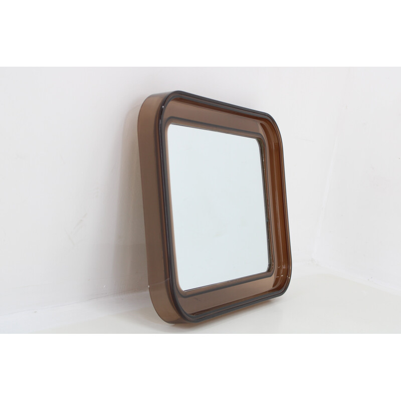 Vintage plastic frame mirror, Italy 1970