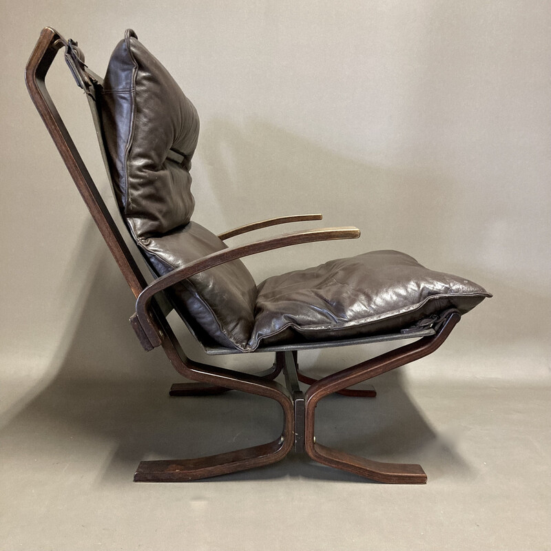 Vintage-Sessel aus Leder, 1950