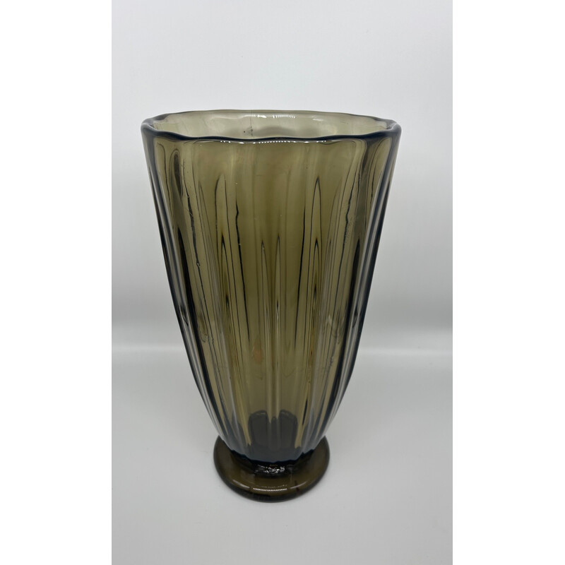 Vintage-Vase aus Pressglas, 1950