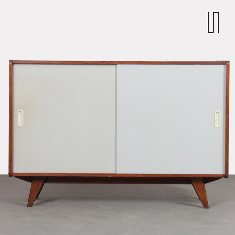 Vintage chest of drawers model U-452 in oak by Jiri Jiroutek for Interier Praha, Czechoslovakia 1960