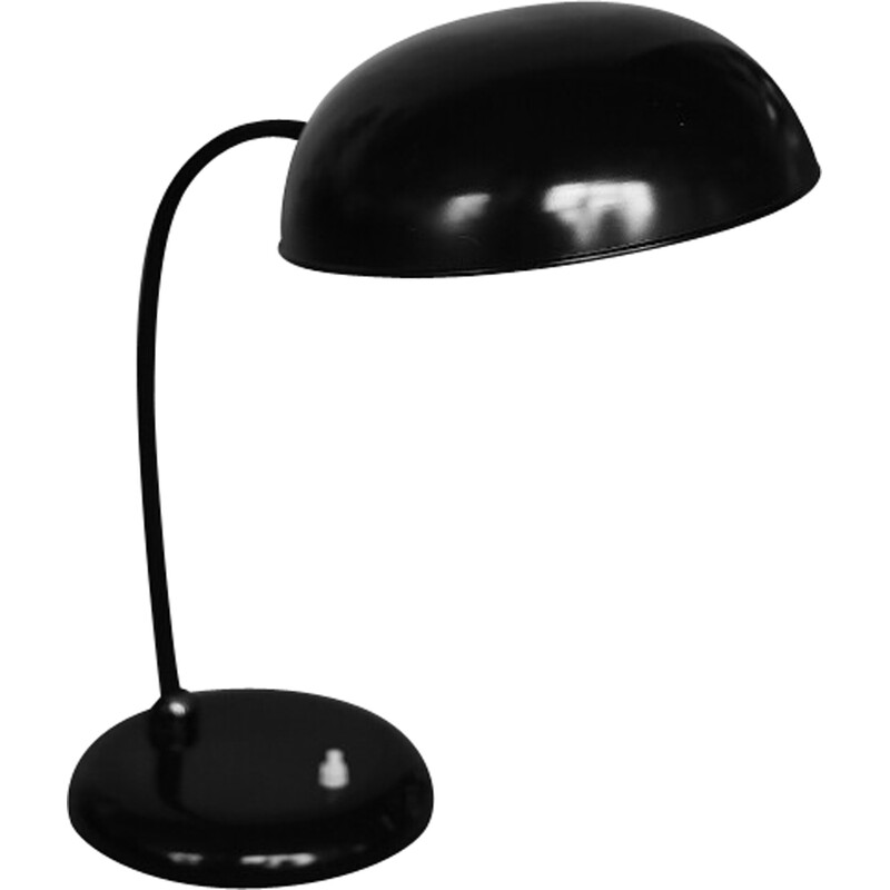 Lampe de bureau vintage Bauhaus en métal noir pour Gebrüder Cosack, Allemagne 1940