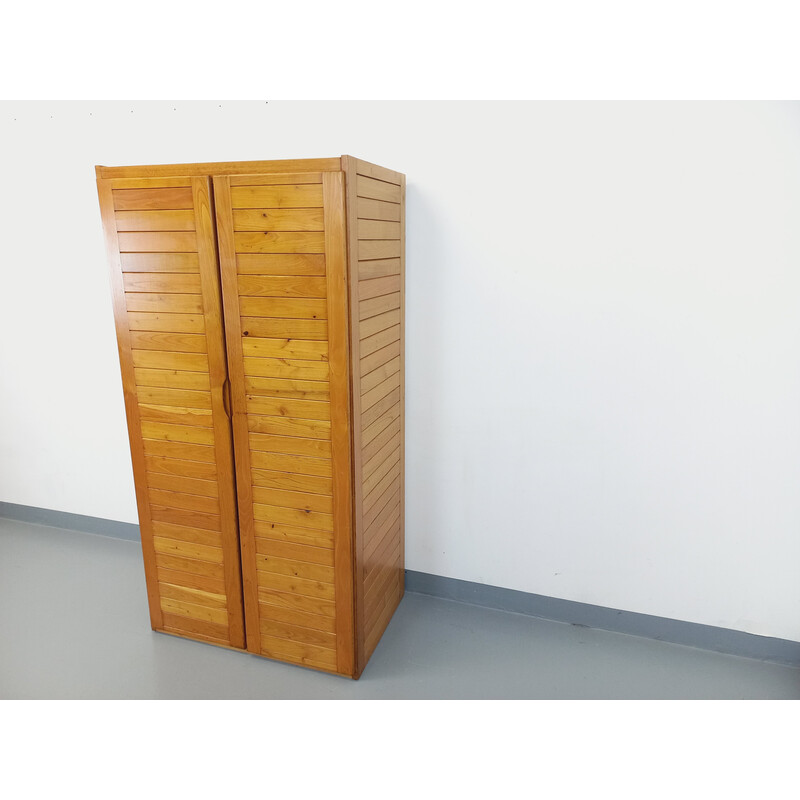 Vintage ash wood dressing cabinet for La Station de Montagne Les Arcs, 1970