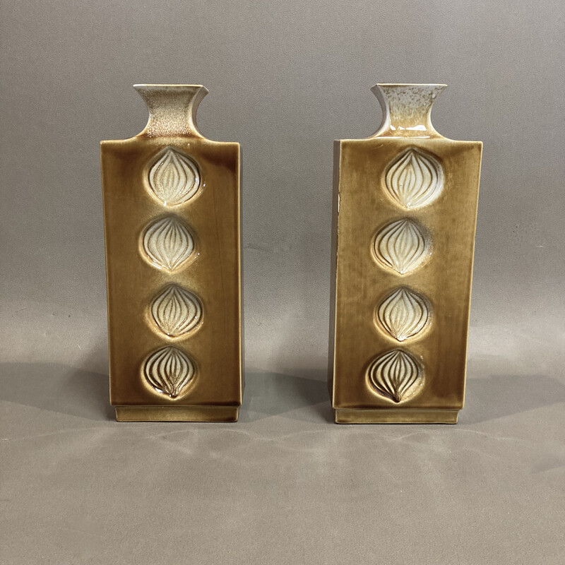 Ein Paar Vintage-Vasen aus Keramik, 1950