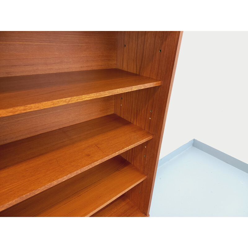 Vintage modular bookshelf in teak and metal, 1960