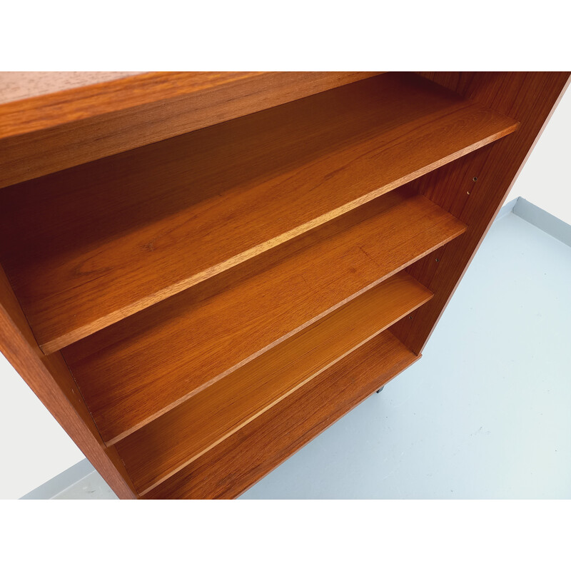 Vintage modular bookshelf in teak and metal, 1960