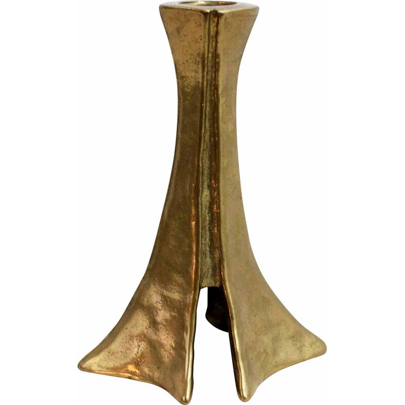 Vintage bronze candlestick, 1960