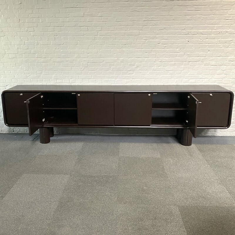 Vintage "Janda" sideboard in solid wood and plywood by Frank De Clercq, Belgium 1970