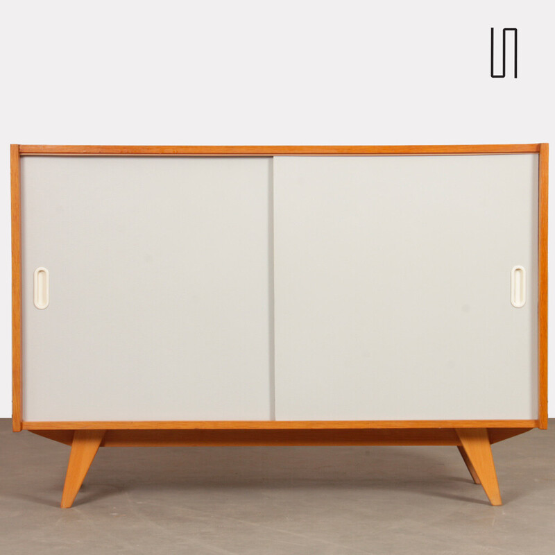 Vintage chest of drawers model U-452 in oak by Jiri Jiroutek for Interier Praha, Czechoslovakia 1960