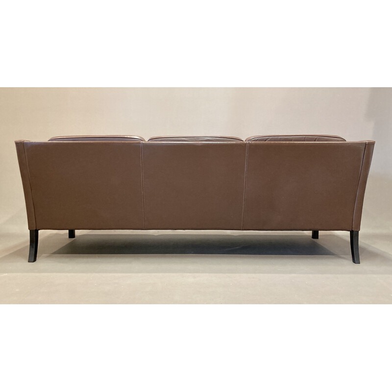 Vintage 3-seater leather sofa, 1960