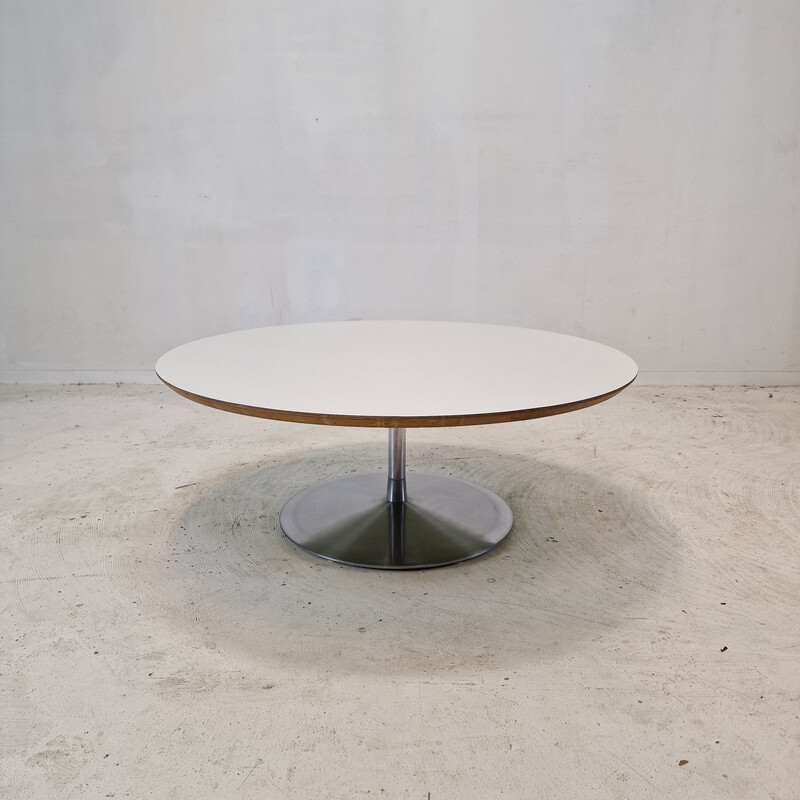 Tavolino vintage "Circle" in legno impiallacciato di Pierre Paulin per Artifort, 1960