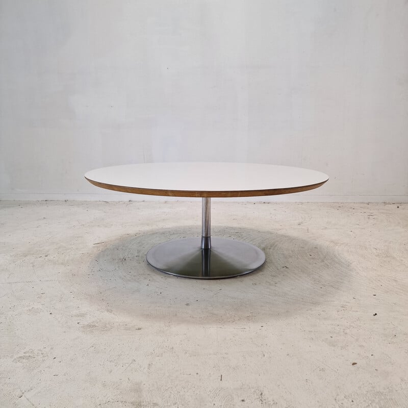 Vintage Couchtisch "Circle" aus Holzfurnier von Pierre Paulin für Artifort, 1960