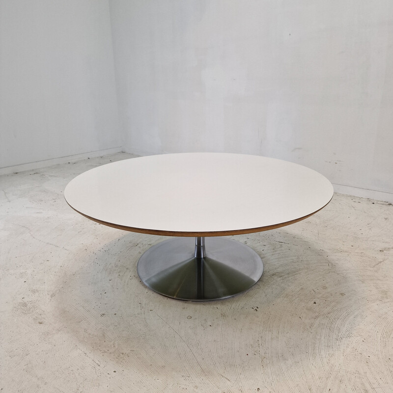 Tavolino vintage "Circle" in legno impiallacciato di Pierre Paulin per Artifort, 1960