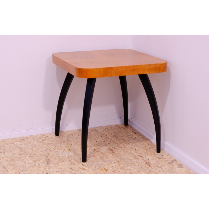 Vintage Spider H 259 coffee table in beech wood by Jindřich Halabala, 1930