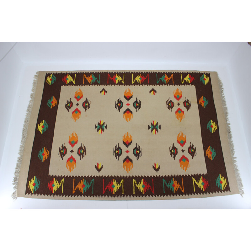 Vintage Kilim wool rug, 1960