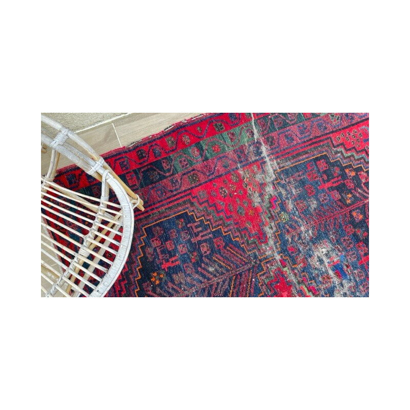 Vintage wollen "levensboom" tapijt