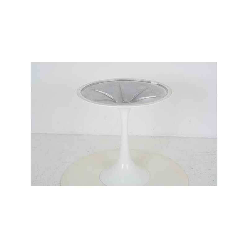 Table à manger blanche en marbre par Eero Saarinen édition Knoll International - 1960