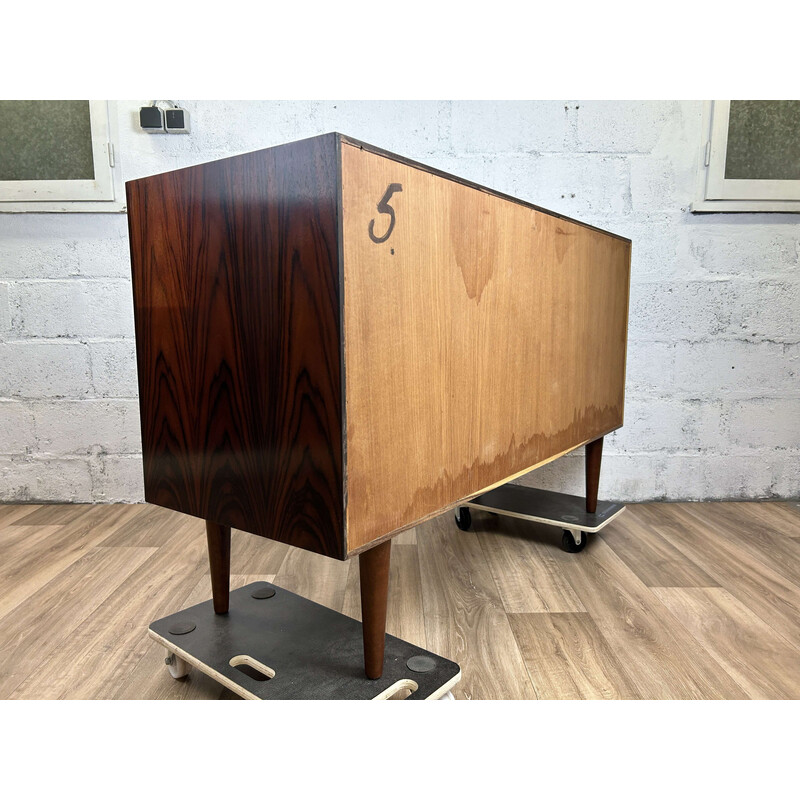 Vintage rosewood sideboard by Brouer, Denmark 1960