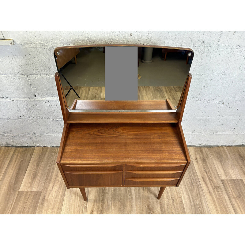 Vintage teak dressing table for Cs Odense Furniture, Denmark 1960