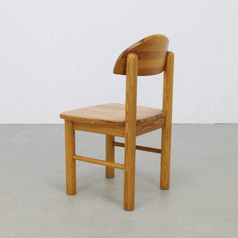 Paire de chaises à repas vintage en pin par Rainer Daumiler, 1970