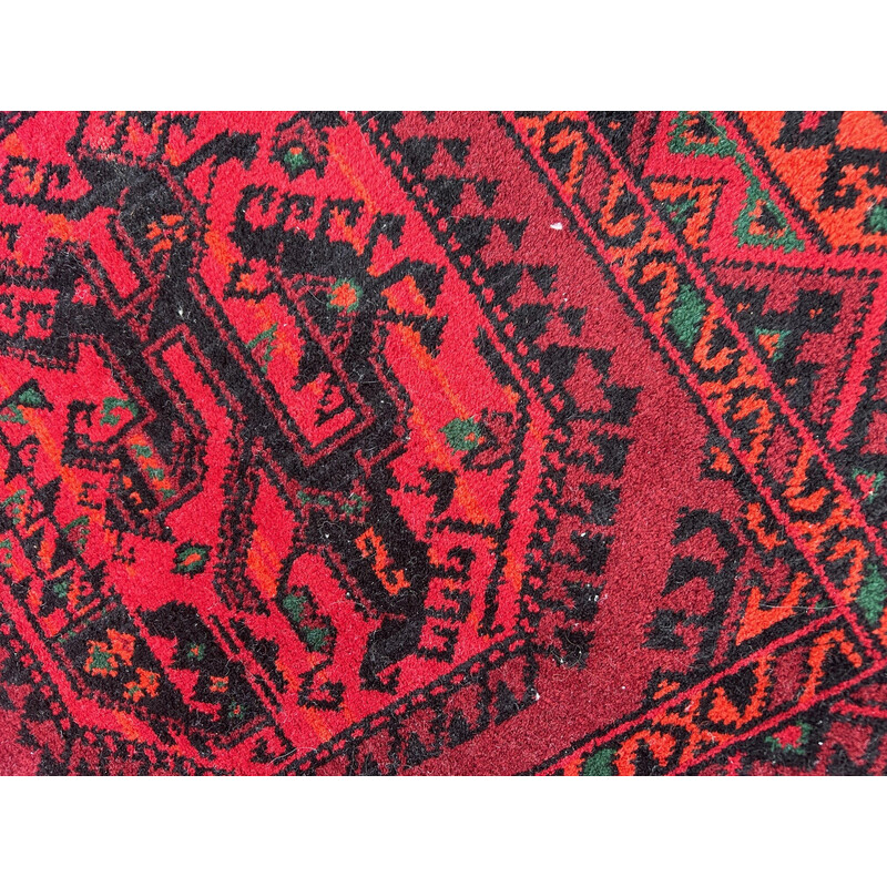Tapete de lã vintage com padrão oriental, 1970