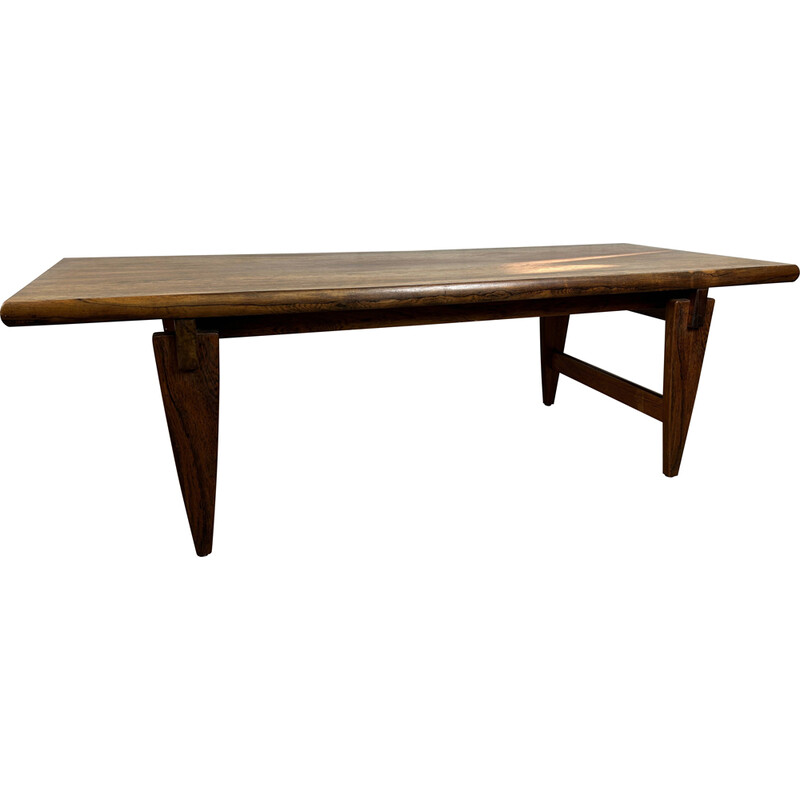 Table basse vintage en palissandre de Rio, 1960