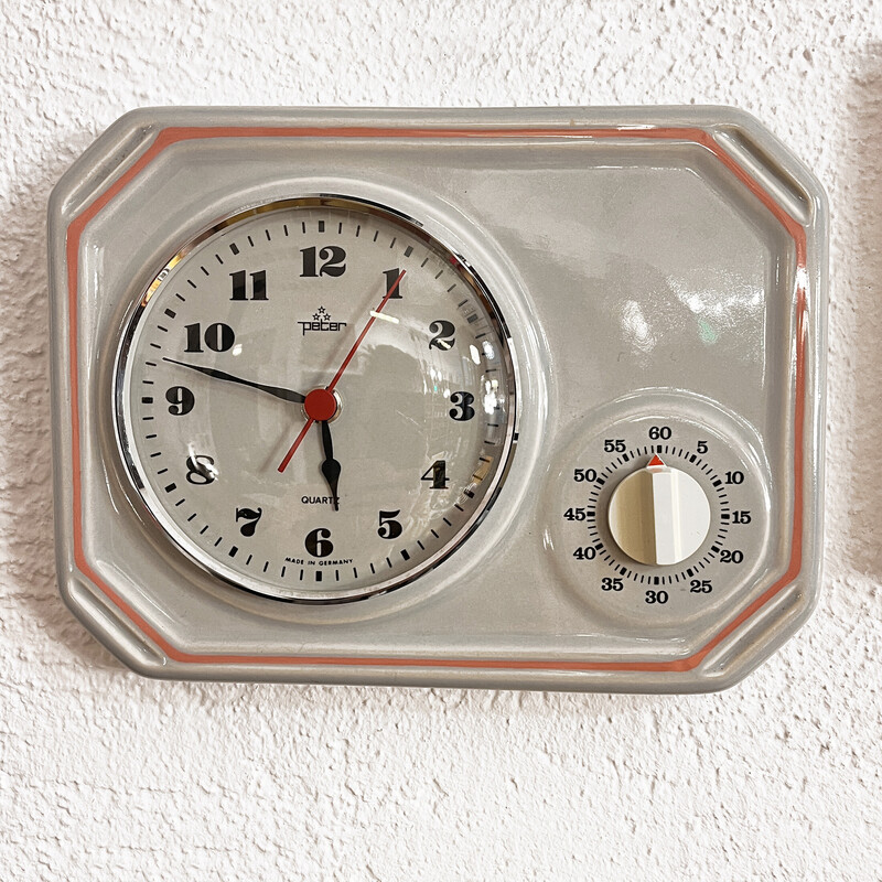 reloj vintage de pared o cocina con temporizado - Kaufen Antike