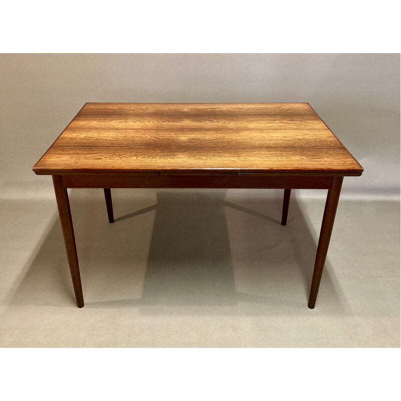 Vintage extendable rosewood high table, 1950