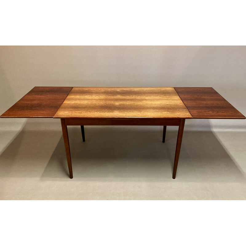 Vintage extendable rosewood high table, 1950