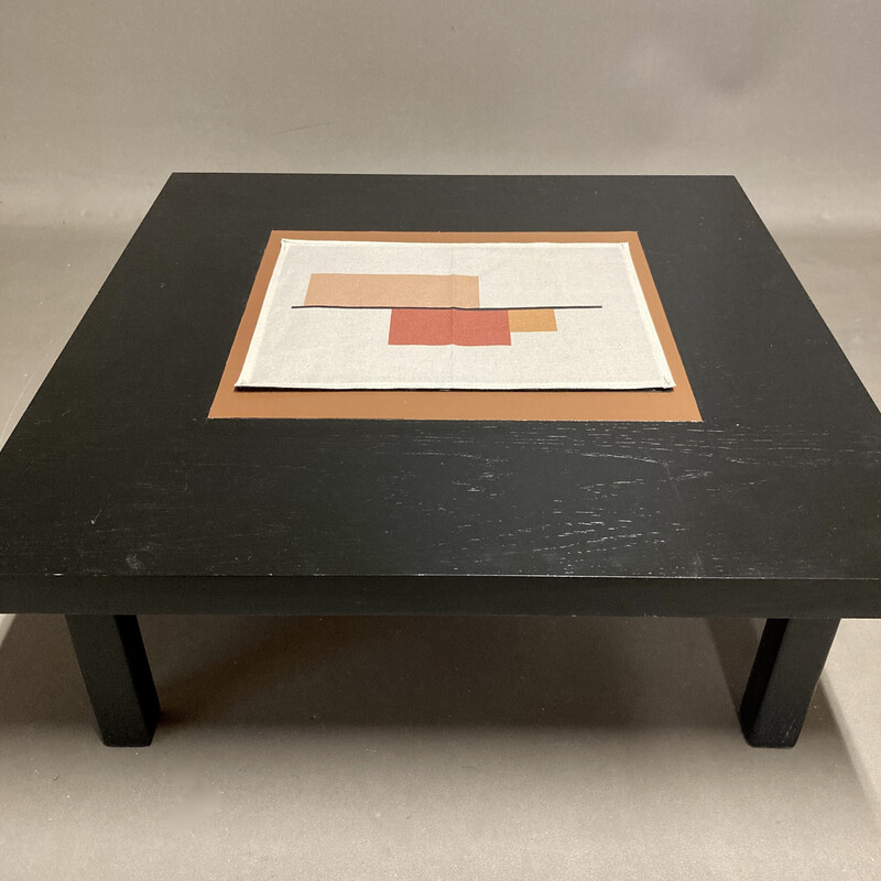 Vintage stained teak coffee table, 1960