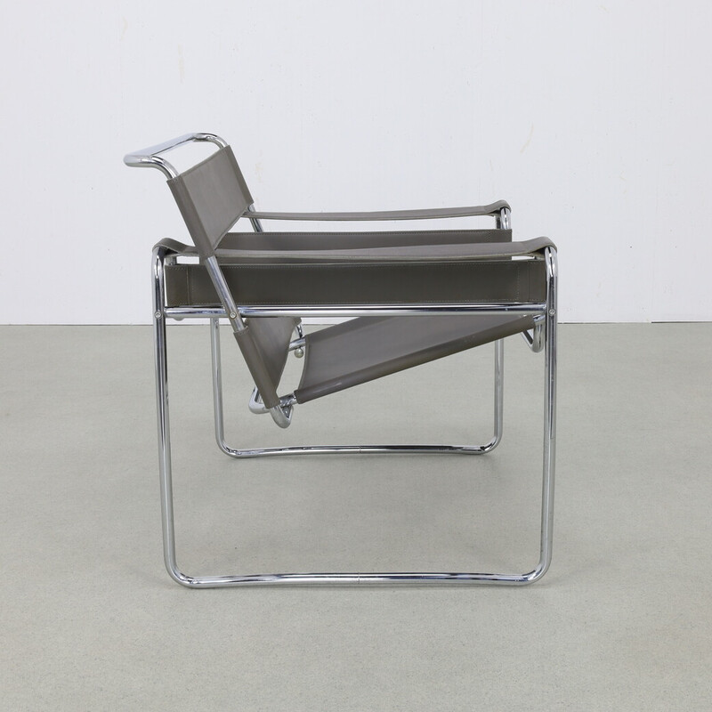 Chaise vintage Wassily modèle B3 par Marcel Breuer, 1990