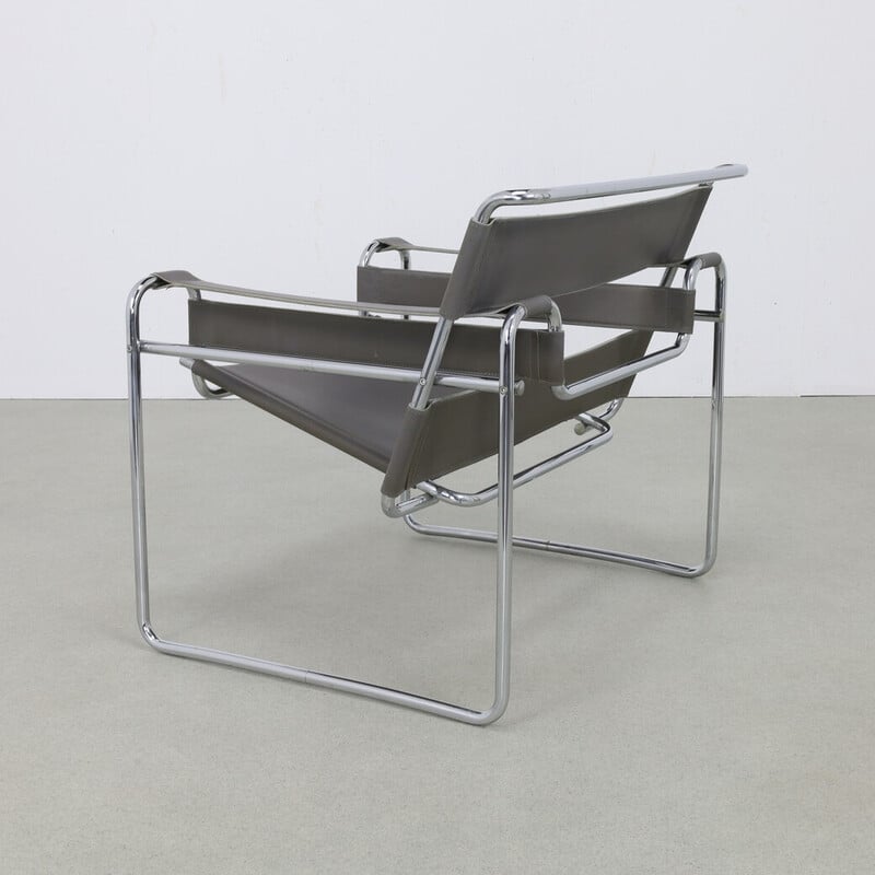 Chaise vintage Wassily modèle B3 par Marcel Breuer, 1990