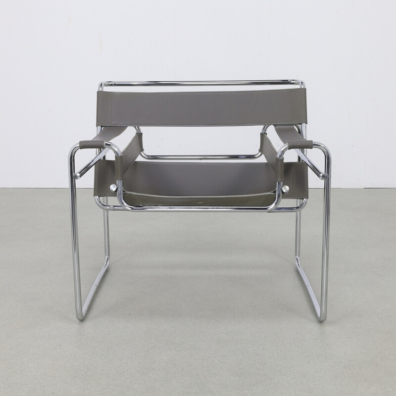 Vintage Wassily model B3 chair by Marcel Breuer, 1990