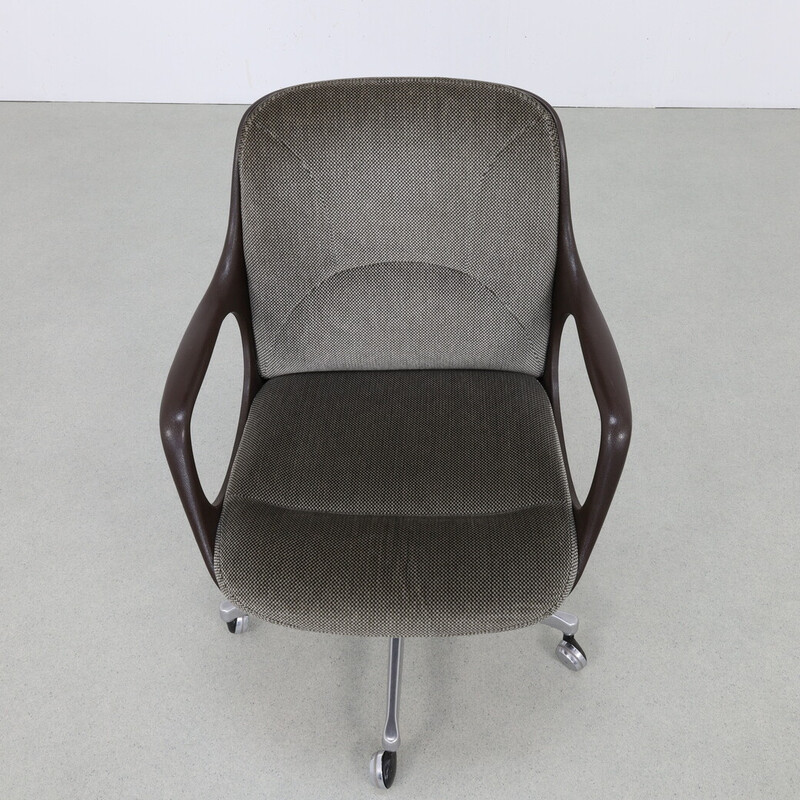 Vintage conference chair on casters for Chromcraft, 1970