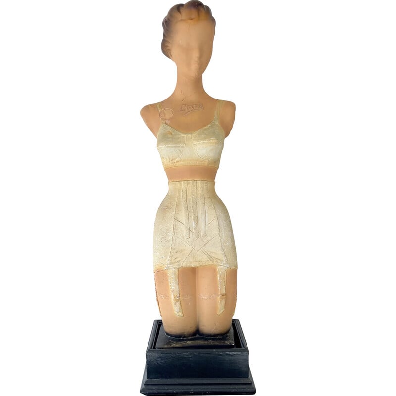 Maniquí vintage de escayola que representa un busto femenino para Novita, 1950